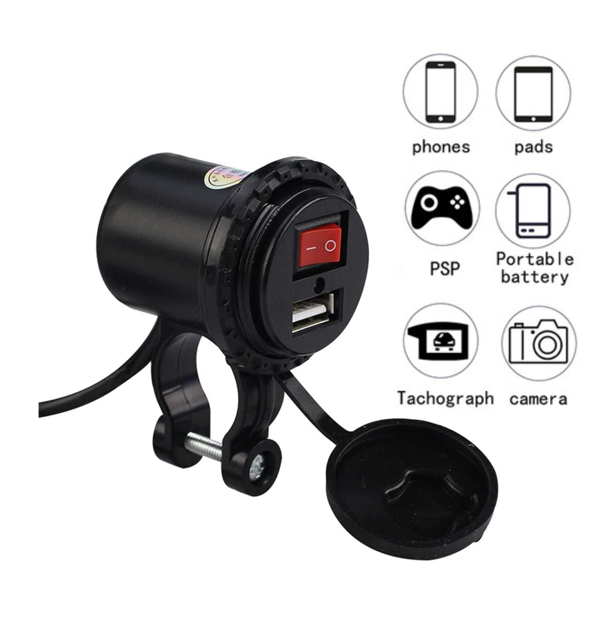 Combo Holder HL-69 + Cargador USB Moto