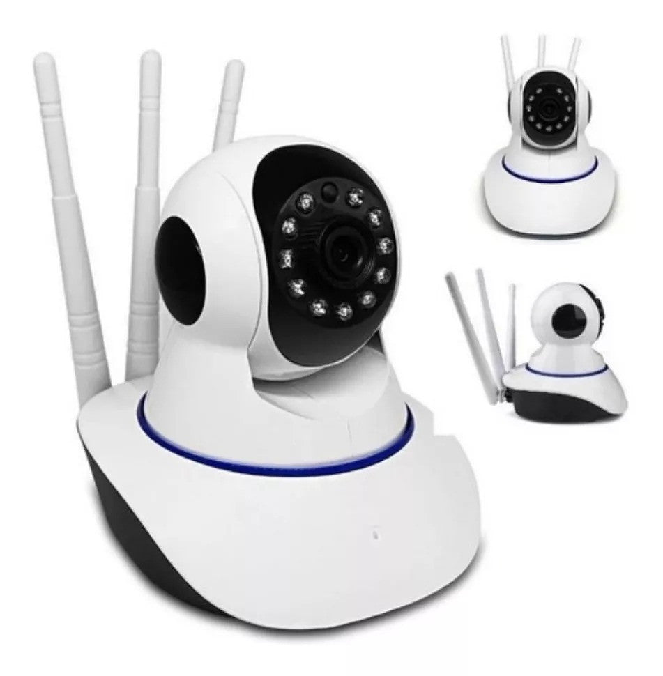 Cámara de Seguridad 360° con antenas