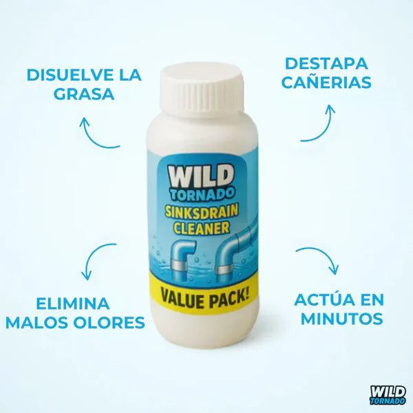 ¡Súper Promo COMBO X3! Súper Destapador de Cañerías Wild Tornado™ - Destapa absolutamente TODO