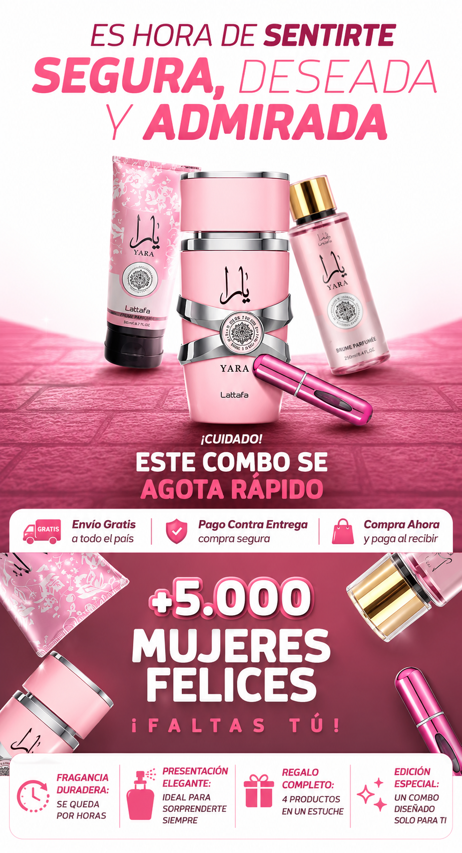 COMBO YARA (PERFUME + BODY SPLASH + CREMA CORPORAL)