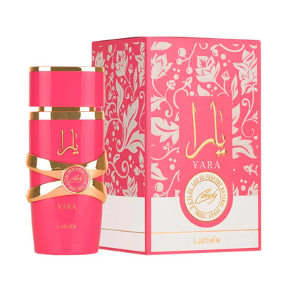 🎁 KIT FAMILIAR DE 5 PERFUMES PREMIUM (ASAD+OUD FOR GLORY+KHAMRAH+YARA+YARA CANDY)