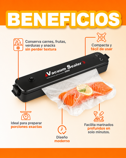 Maquina selladora al vacio + 100bolsas