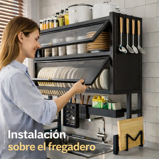 Escurridor de Platos con doble Tapa