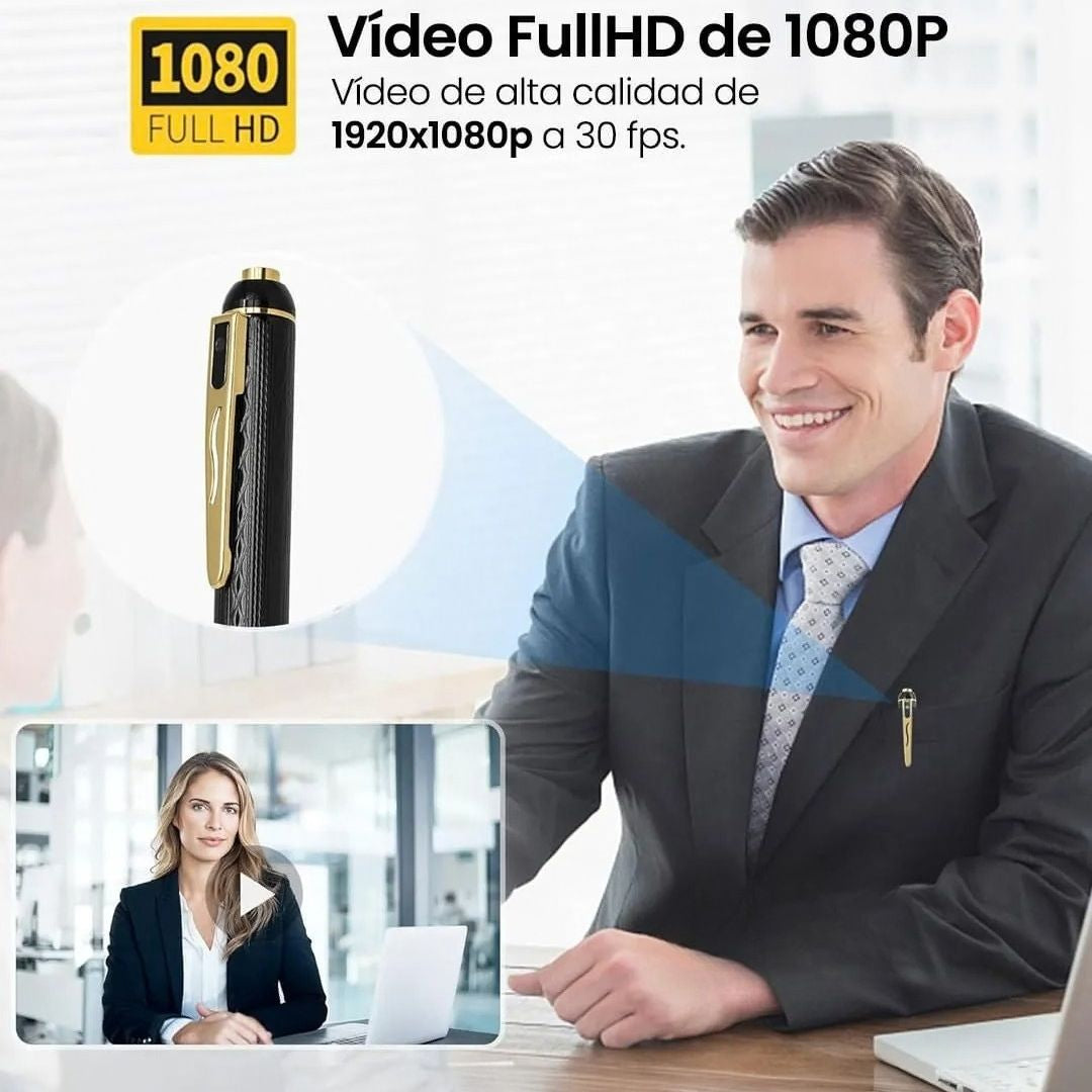 Bolígrafo Espía con Cámara Oculta HD
