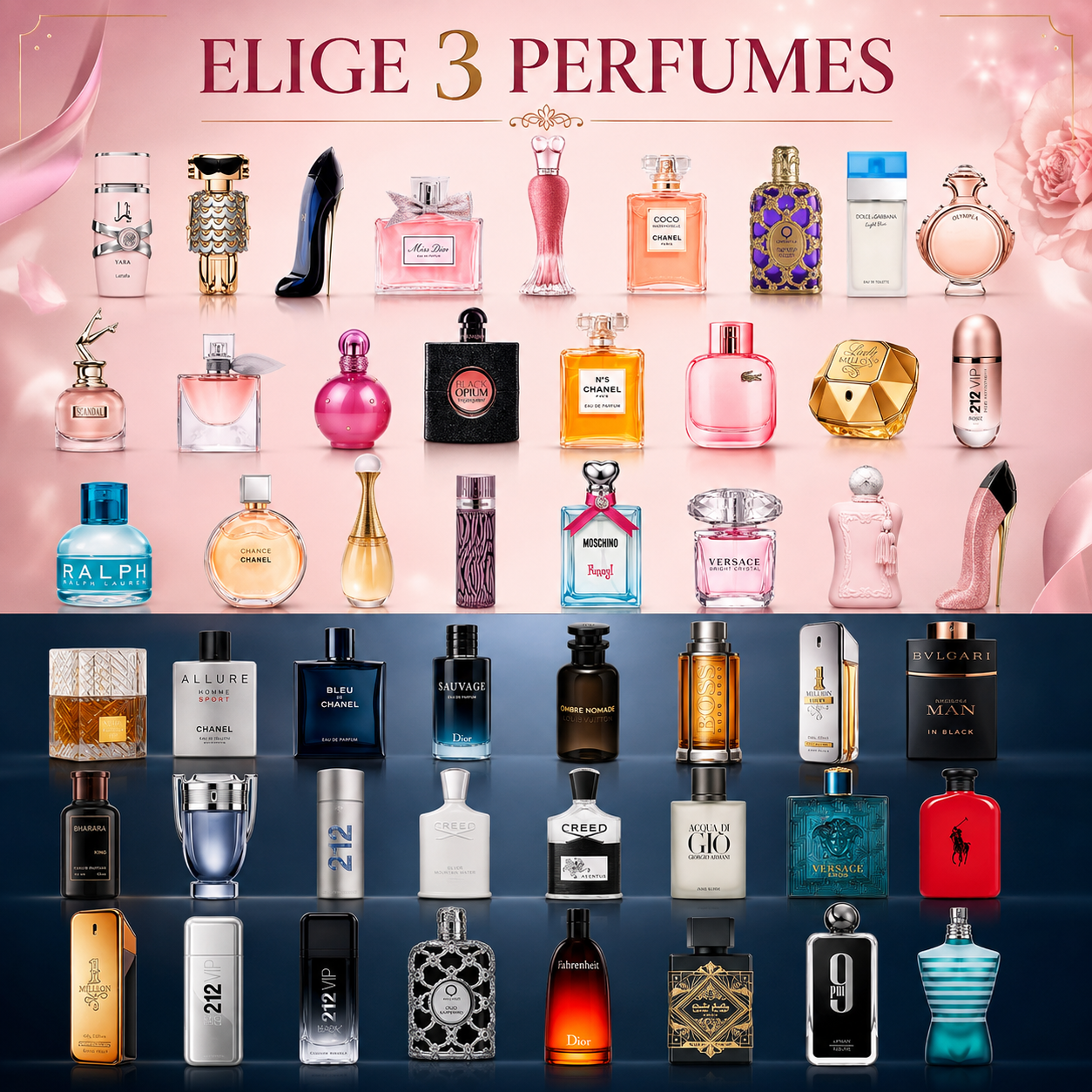 Arma tu Kit · Elige 3 Perfumes