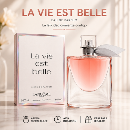 KIT DE 3 PERFUMES (BHARARA KING, LA VIE EST BELLE, KHAMRAH) + PERFUMERO