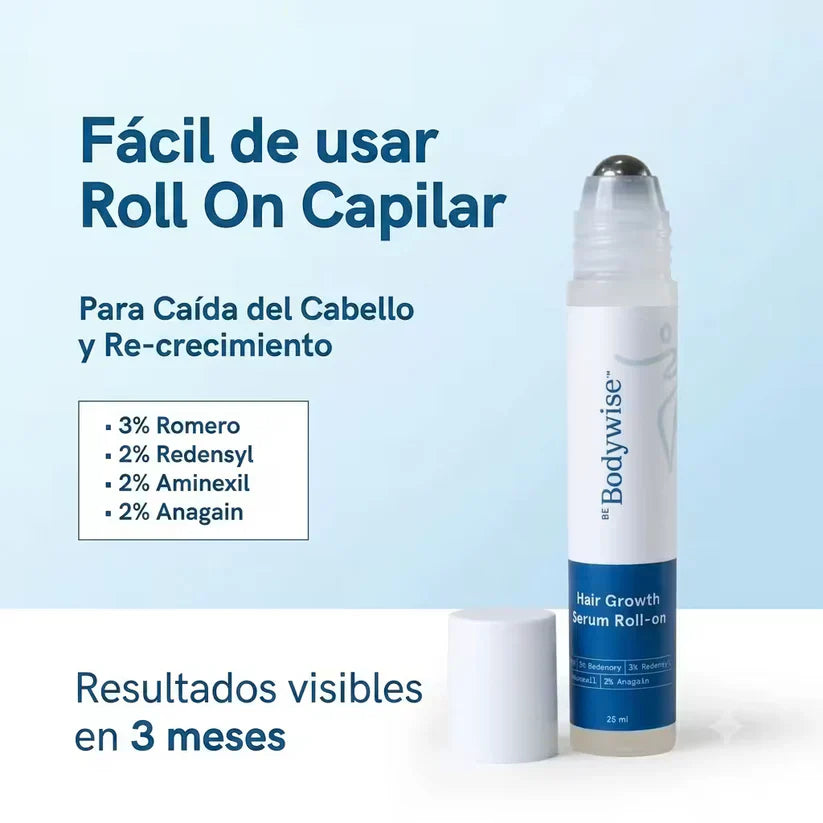 BodyWise — Sérum Capilar con Redensyl · Frena la Caída y Recupera tu Cabello en 90 Días