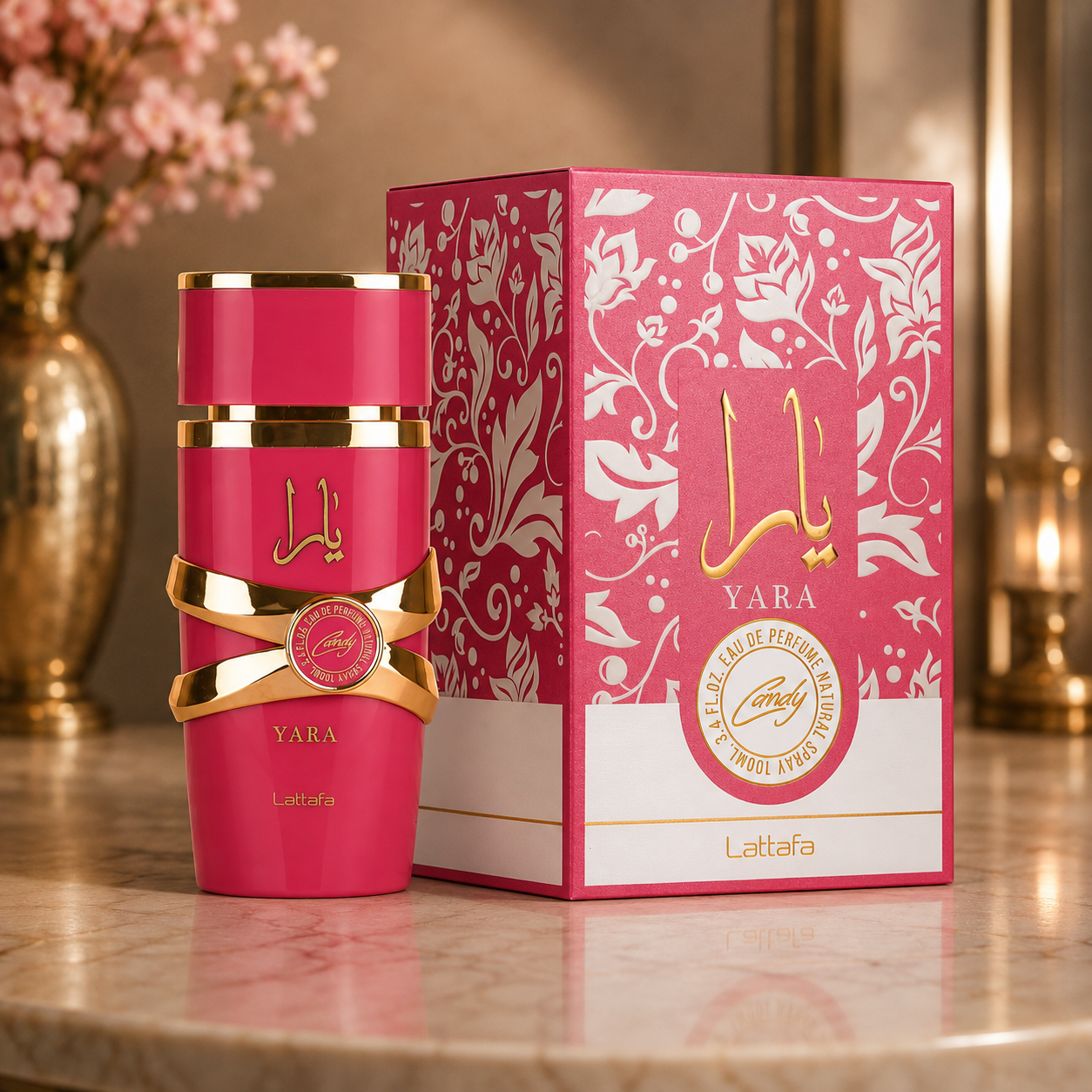 KIT DE 3 PERFUMES (YARA, YARA CANDY, AMBER ROUGE) + PERFUMERO