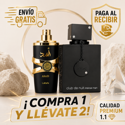 KIT 2 PERFUMES (ASAD +CLUB DE NUIT)