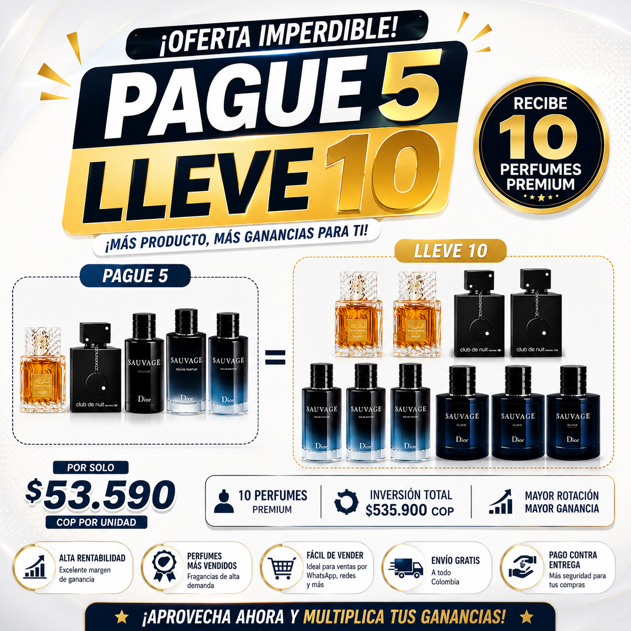 📦 Kit Revendedor Premium: 10 Perfumes de Alta Demanda