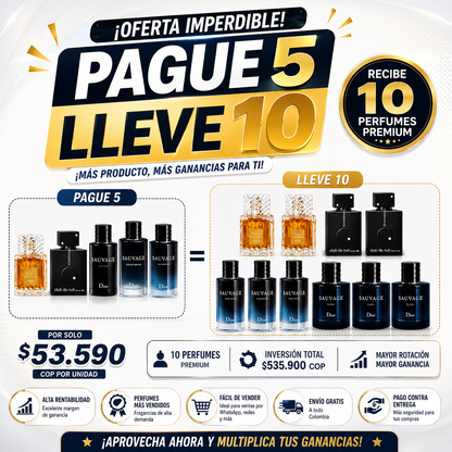 📦 Kit Revendedor Premium: 10 Perfumes de Alta Demanda