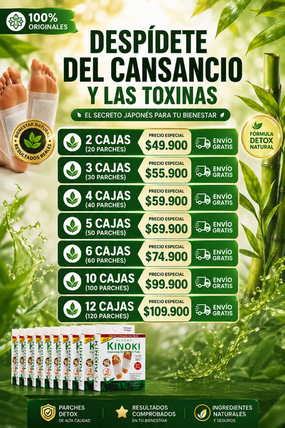 CAJAS PARCHES PARA PIES CAJA x 10